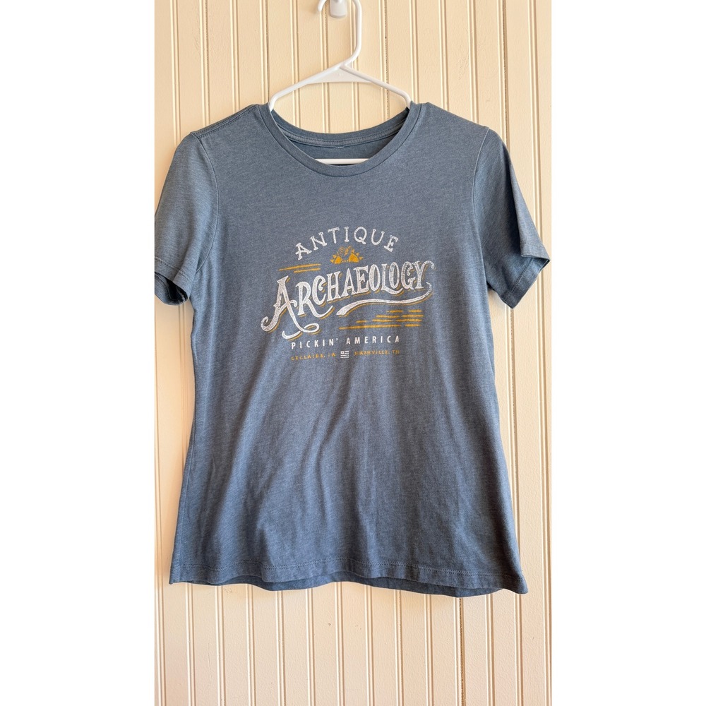 Antique Archaeology Pickin America Graphic T-Shirt Blue